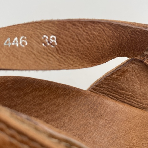 Antelope Brown Espadrille Sandals platform wedge 38 casual office vacation Y2K - Picture 10 of 11